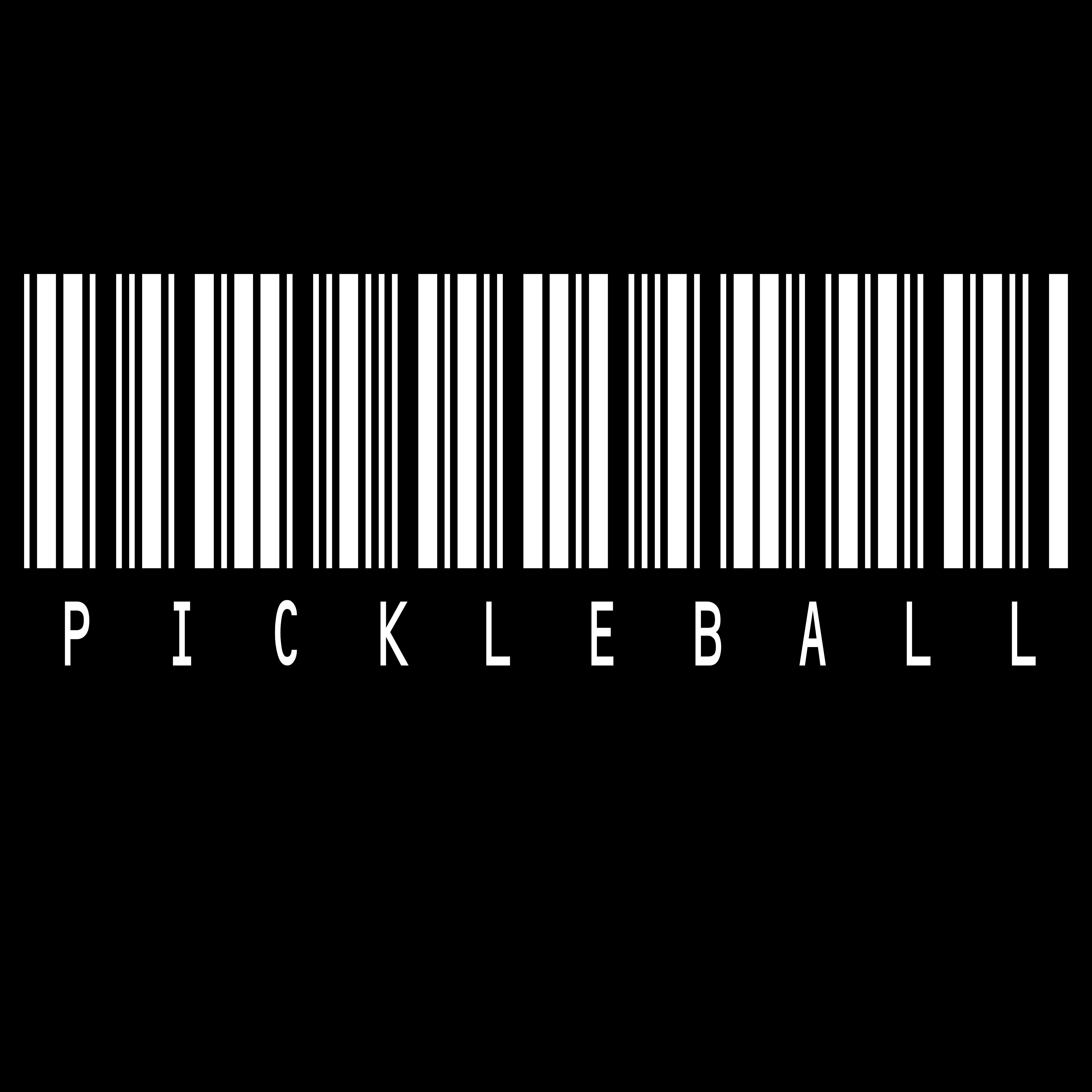 Barcode Pickleball" Tee Scanned. Stamped. Obsessed.