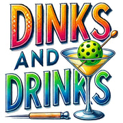 Dinks and Drinks Tee – The Perfect Double, Design Thumbnail