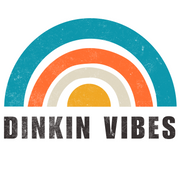 Dinkin Vibes Retro Rainbow Graphic T-Shirt