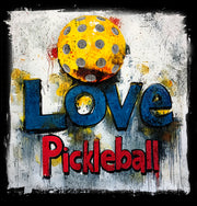 Love Pickleball Grunge Graphic T-Shirt