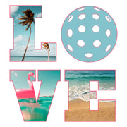 Love Pickleball Beach Vibes Graphic T-Shirt