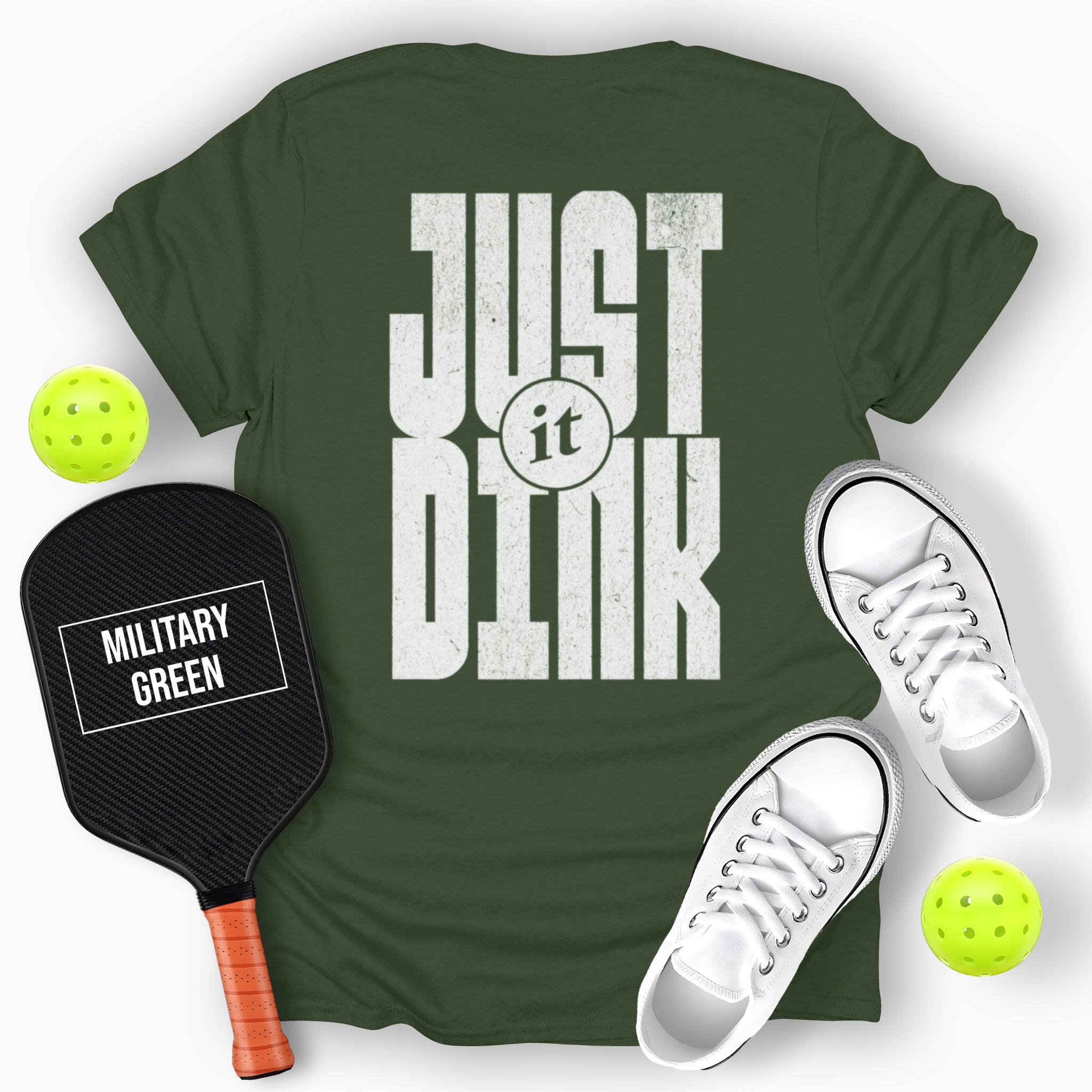 Just Dink It. Back Print Graphic T-Shirt