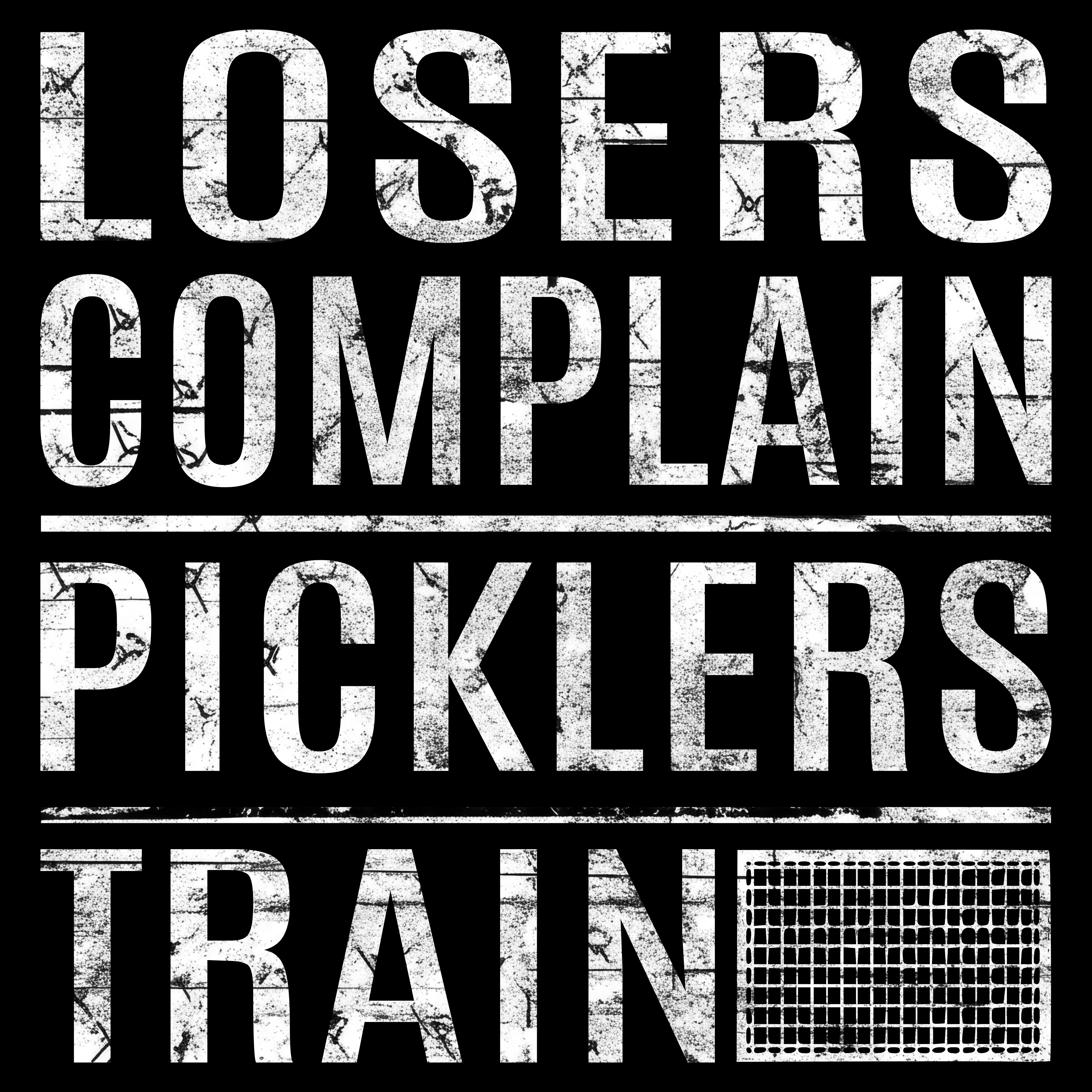 Losers Complain Picklers Train. Back Print Graphic T-Shirt