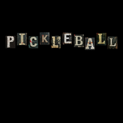 Pickleball Vintage Letter Graphic T-Shirt