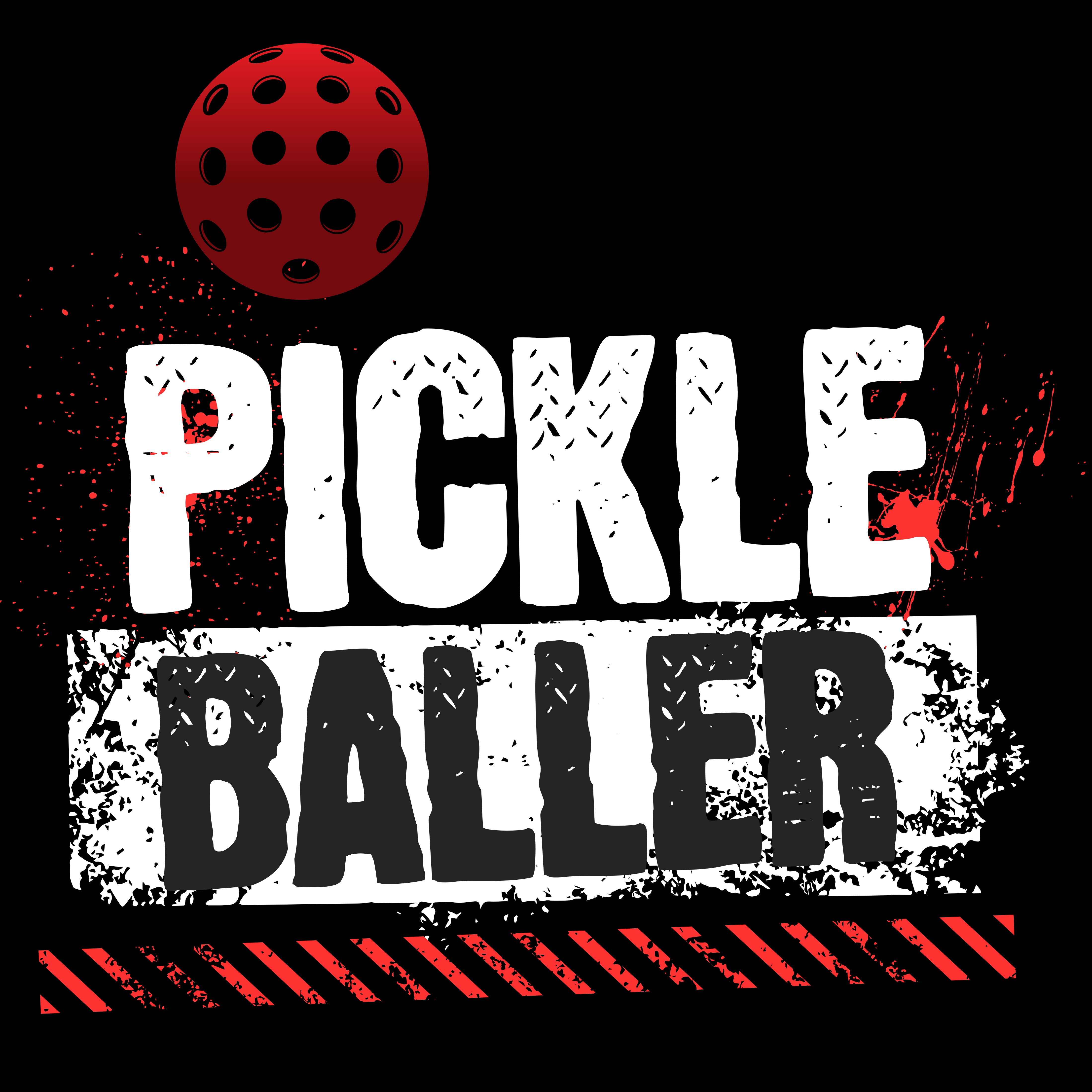 Pickle Baller Grunge Graphic T-Shirt