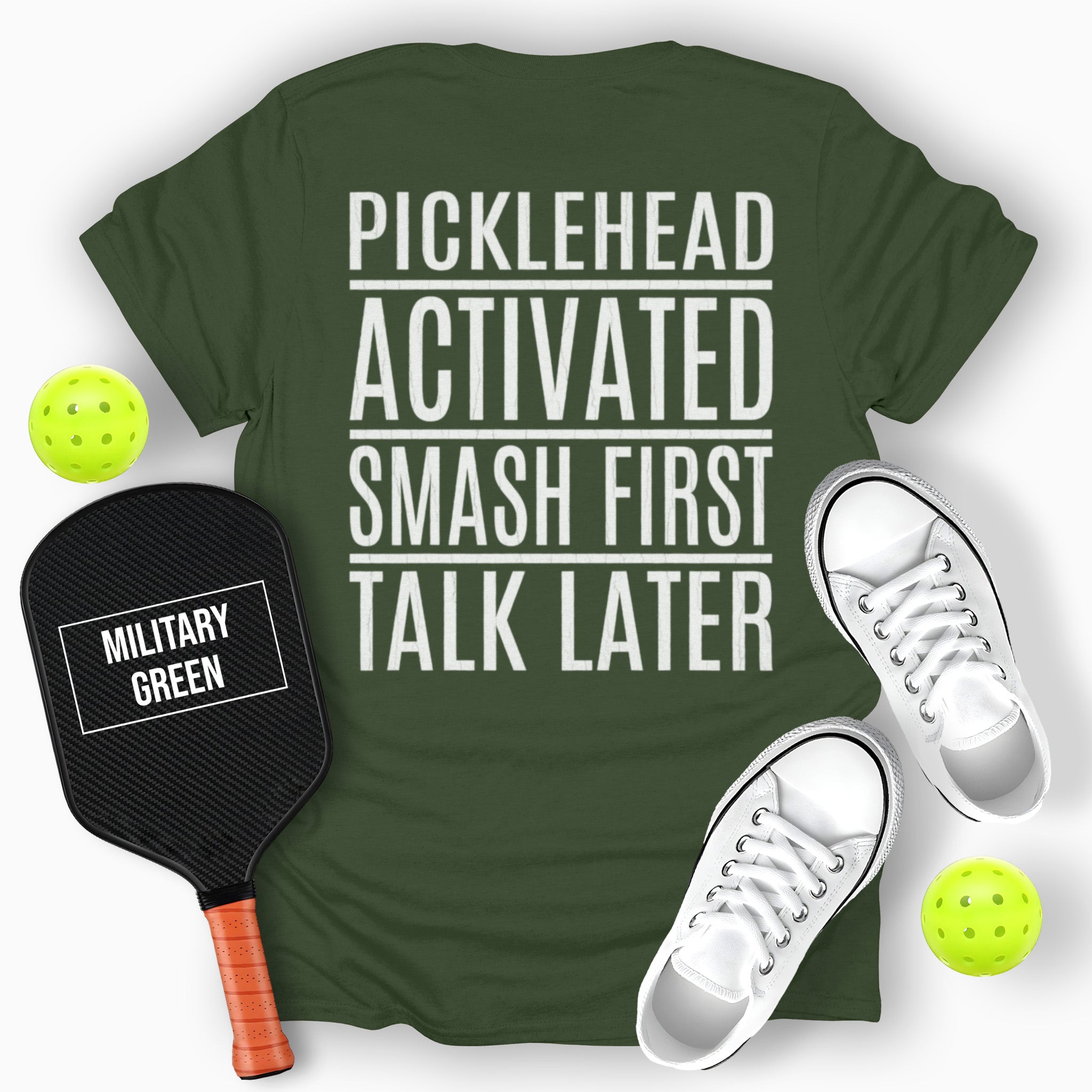 Picklehead Activated Smash First Talk Later Back Print Graphic T-Shirt