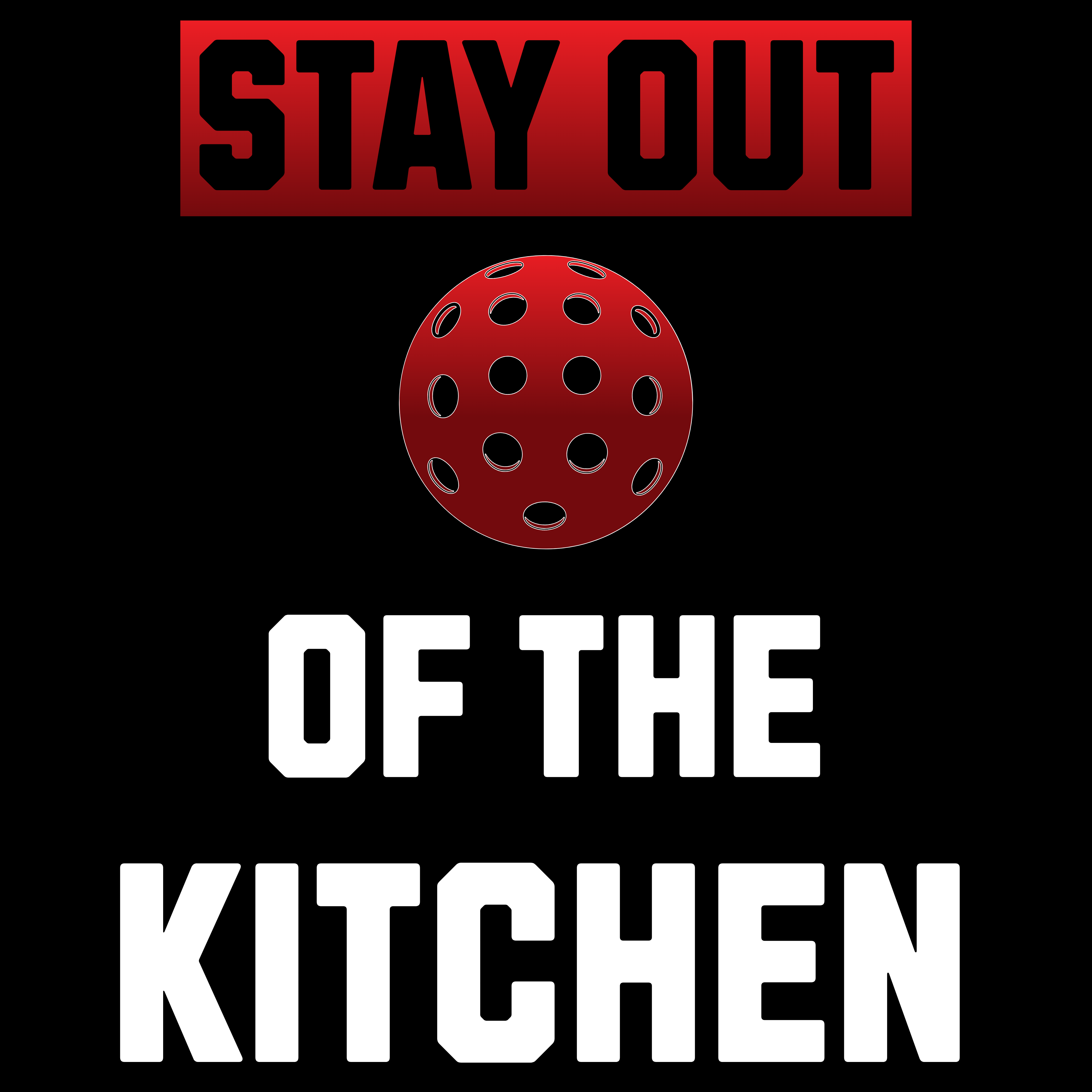 Stay Out of the Kitchen Pickleball Warning T-Shirt
