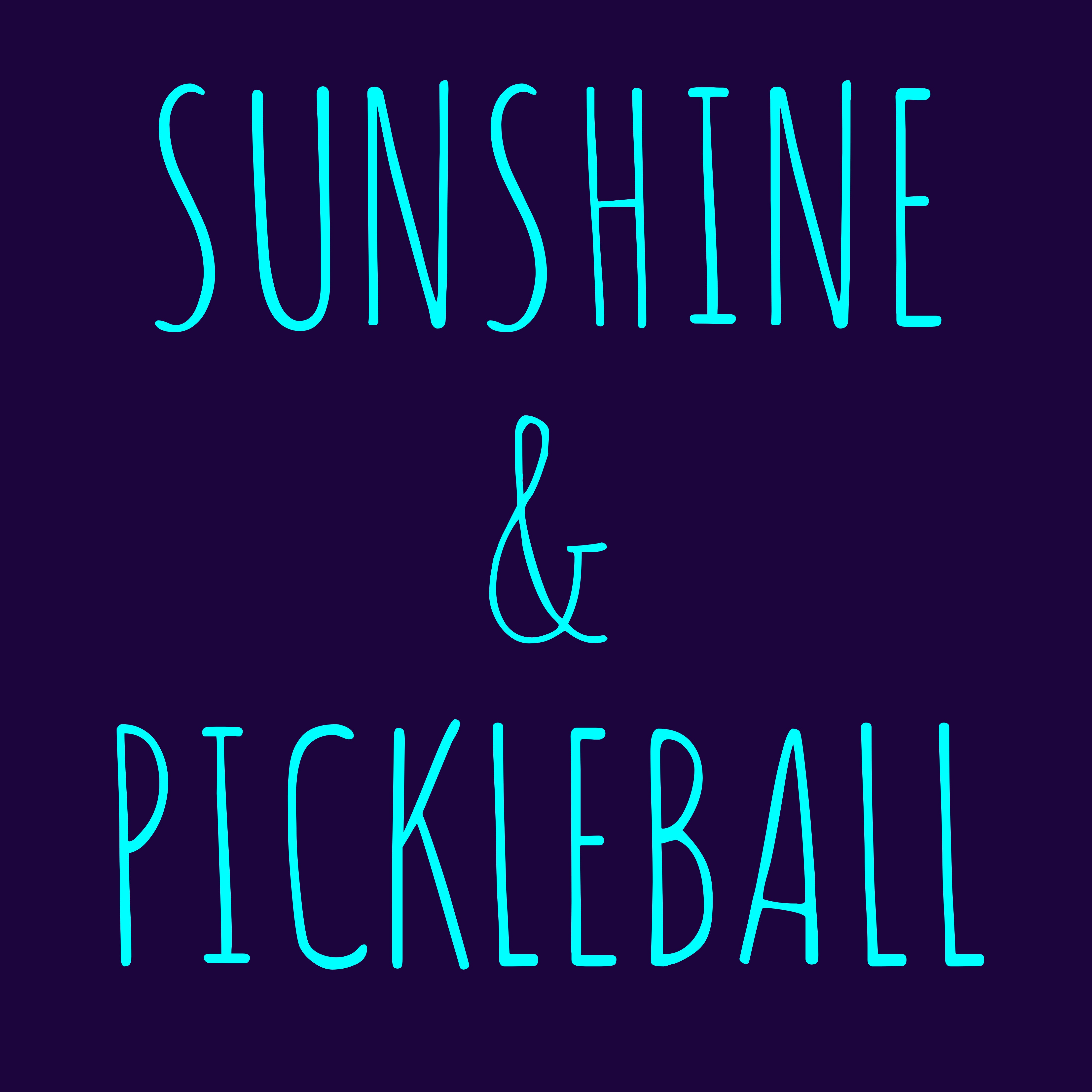 Sunshine and Pickleball Graphic T-Shirt
