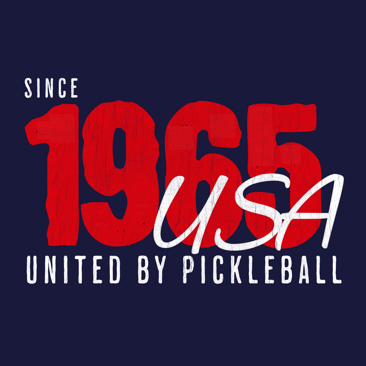 United by Pickleball Tee – Since 1965, Design Thumbnail